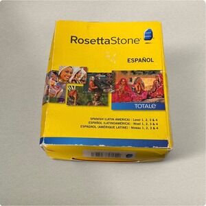 Rosetta Stone Spanish Latin America Levels 1-4 Version 4 Complete w Headset Code